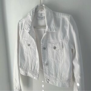J Brand for Neiman Marcus White Denim Jacket